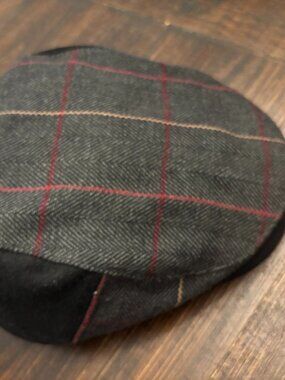 Boston Scally Co. Men's Whiskey - Smoke & Rye Plaid Flat Cap Hat ~ XL